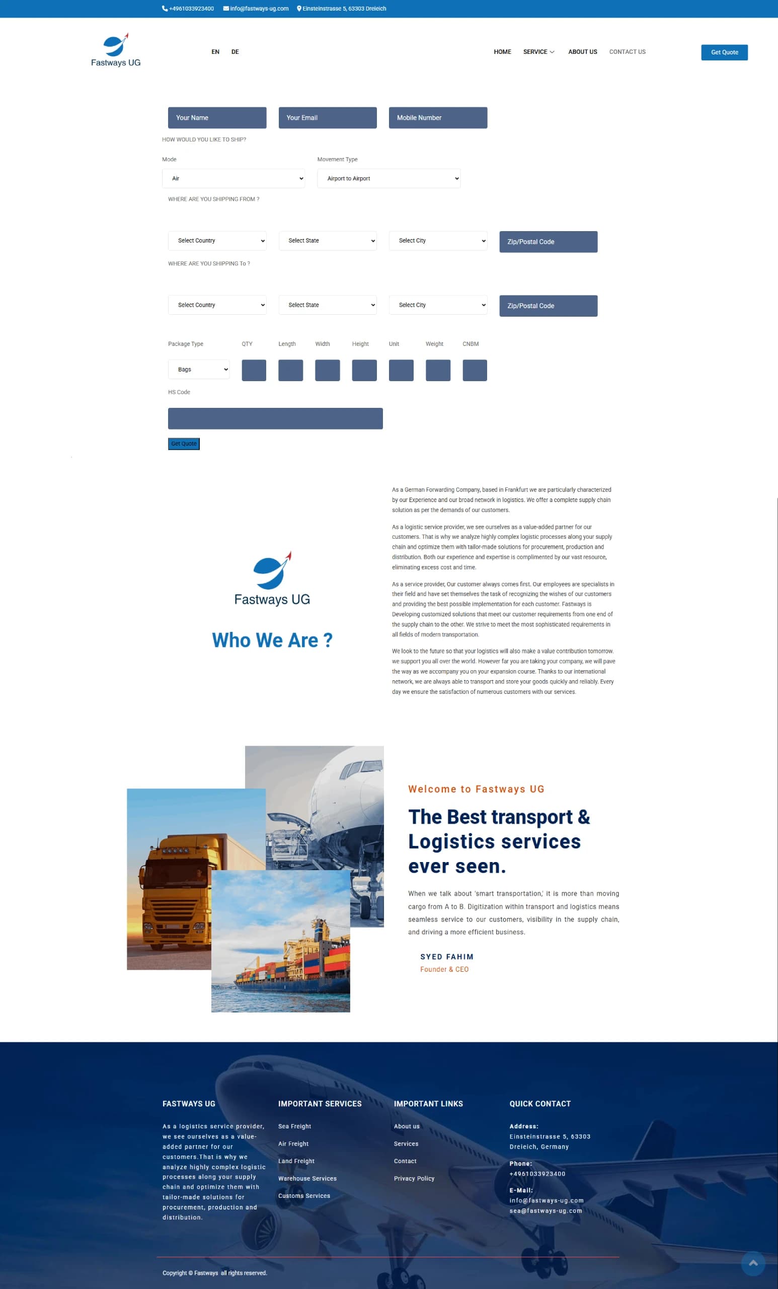 Fastway UG Project 4