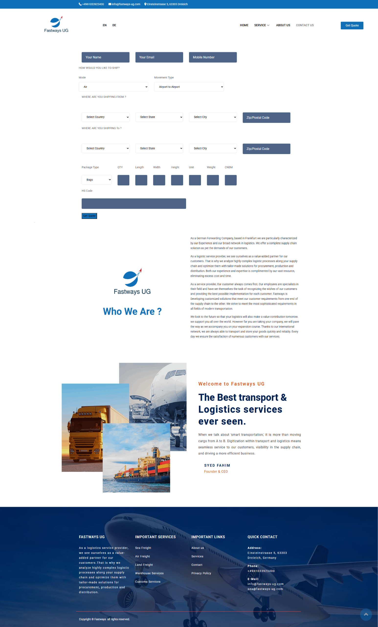 Fastway UG Project 4